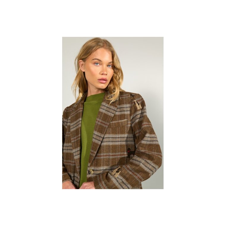 N�MPH - NUEZMA OVERSIZE BLAZER - Kelp