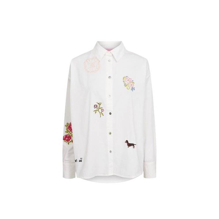 N�MPH - NUHOLLIE SHIRT - Bright White