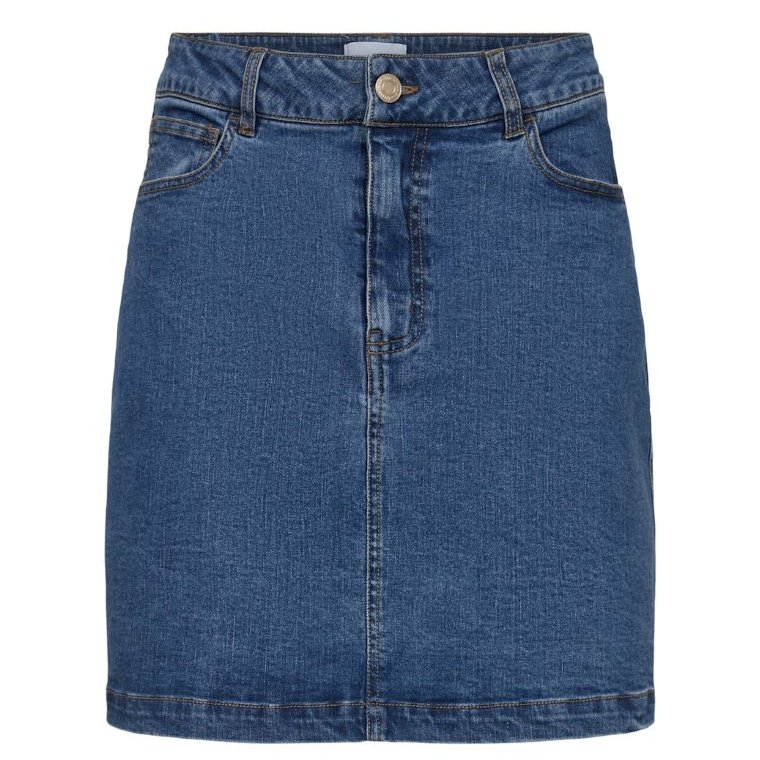 NMPH - NULULU SHORT DENIM SKIRT - Medium Blue Denim