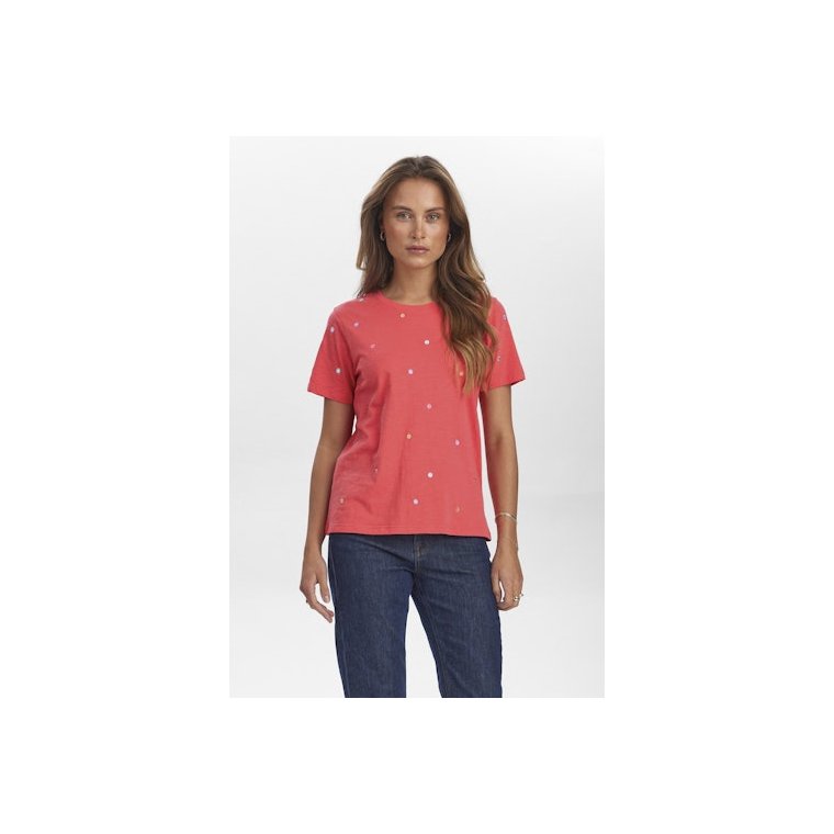 NMPH - NUSUMI T-SHIRT - GOTS - Geranium