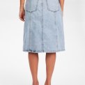 NMPH - NUTORONTO MIDI SKIRT - Light Blue Denim