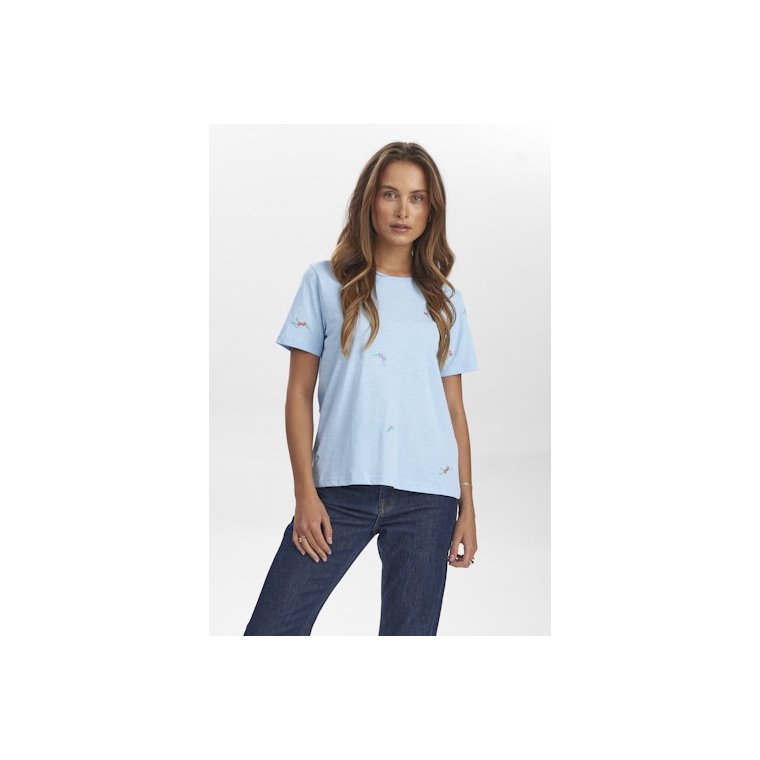 Nmph - NUSUIS T-SHIRT - GOTS - Cerulean