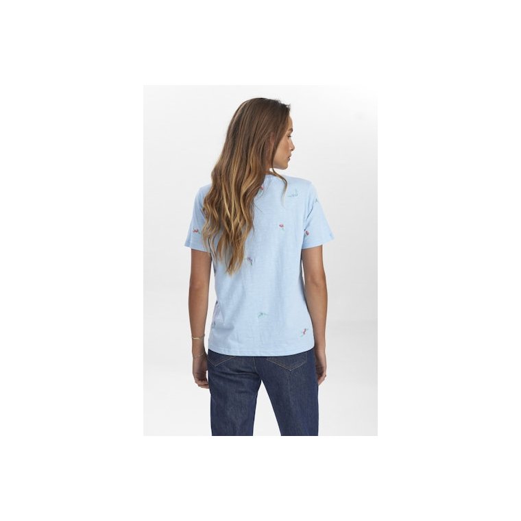 Nmph - NUSUIS T-SHIRT - GOTS - Cerulean