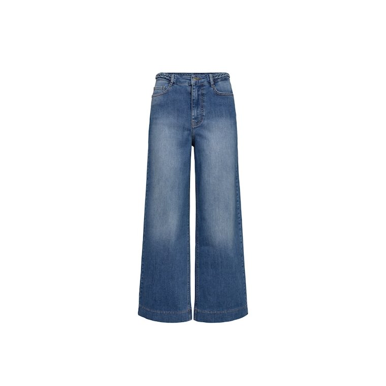 Nmph - NUPARIS CROPPED JEANS - Light Denim Blue 2