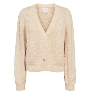 NMPH - NUMIRNA CROPPED CARDIGAN - Sandshell