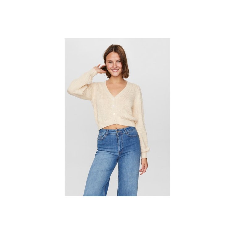 NMPH - NUMIRNA CROPPED CARDIGAN - Sandshell