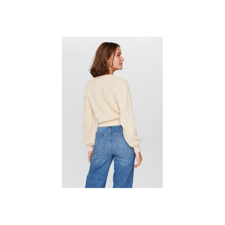 NMPH - NUMIRNA CROPPED CARDIGAN - Sandshell