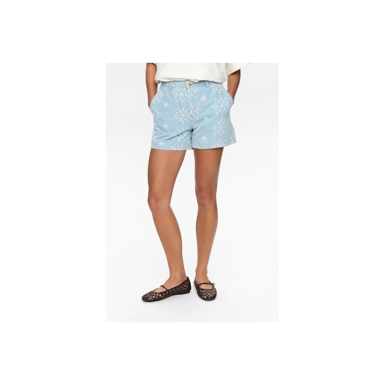 N�mph - NUDELILAH SHORTS - Light Blue Denim