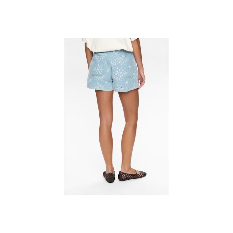 N�mph - NUDELILAH SHORTS - Light Blue Denim