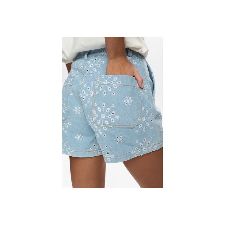 N�mph - NUDELILAH SHORTS - Light Blue Denim