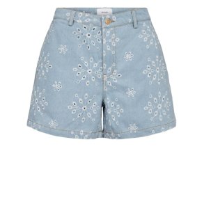 N�mph - NUDELILAH SHORTS - Light Blue Denim