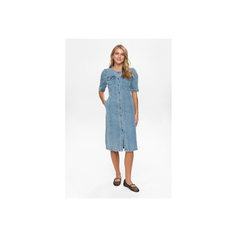 N�mph - NUSILVA DRESS - Light Blue Denim