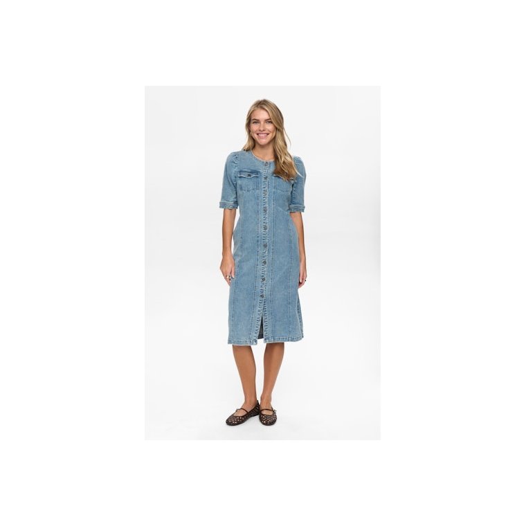 N�mph - NUSILVA DRESS - Light Blue Denim