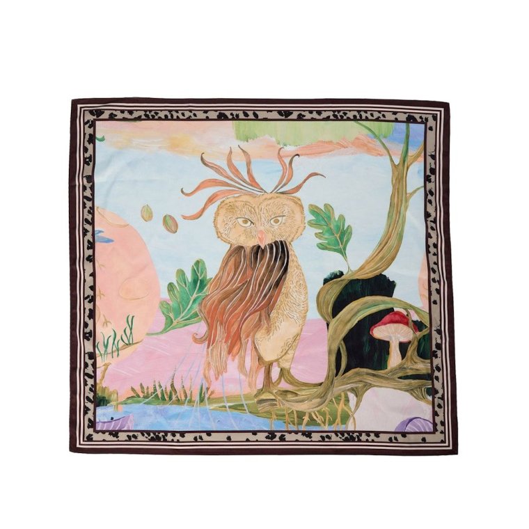 N�MPH - NUKAYLA SATIN SCARF - Airy Blue