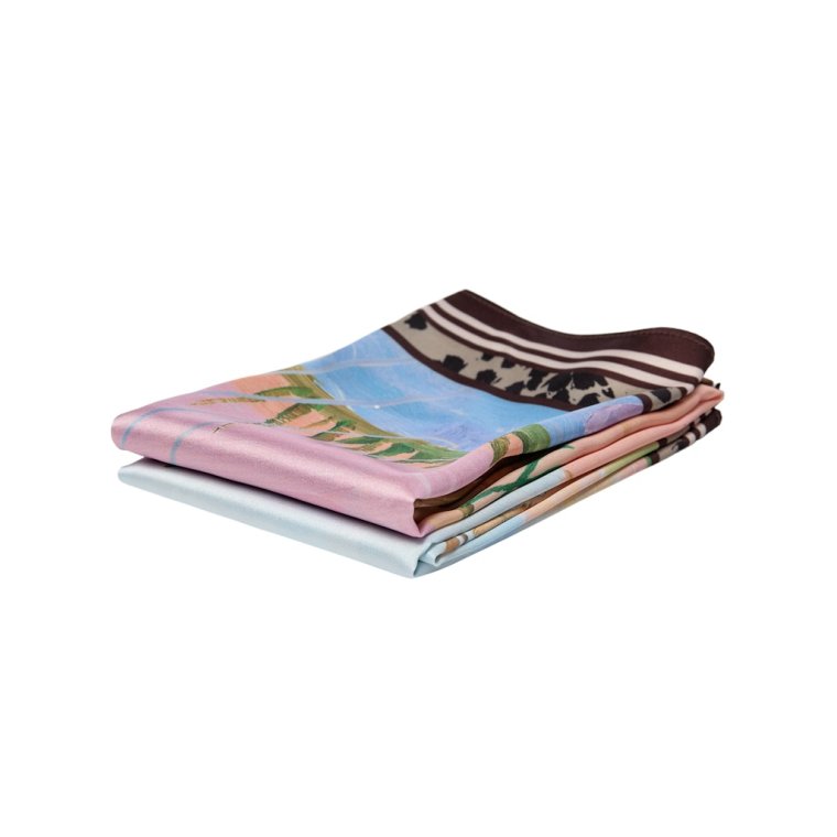 N�MPH - NUKAYLA SATIN SCARF - Airy Blue