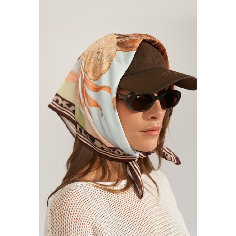 N�MPH - NUKAYLA SATIN SCARF - Airy Blue