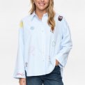 N�mph - NUASHLEY EMBROIDERY LS SHIRT - Airy Blue