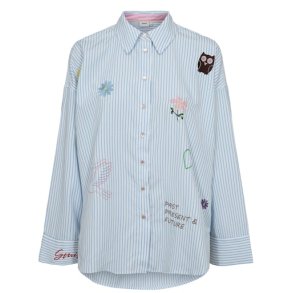 N�mph - NUASHLEY EMBROIDERY LS SHIRT - Airy Blue