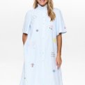 N�mph - NUASHLEY EMBROIDERY DRESS - Airy Blue
