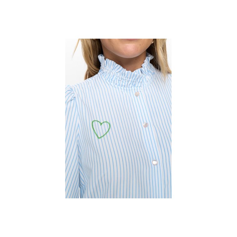 N�mph - NUASHLEY EMBROIDERY DRESS - Airy Blue