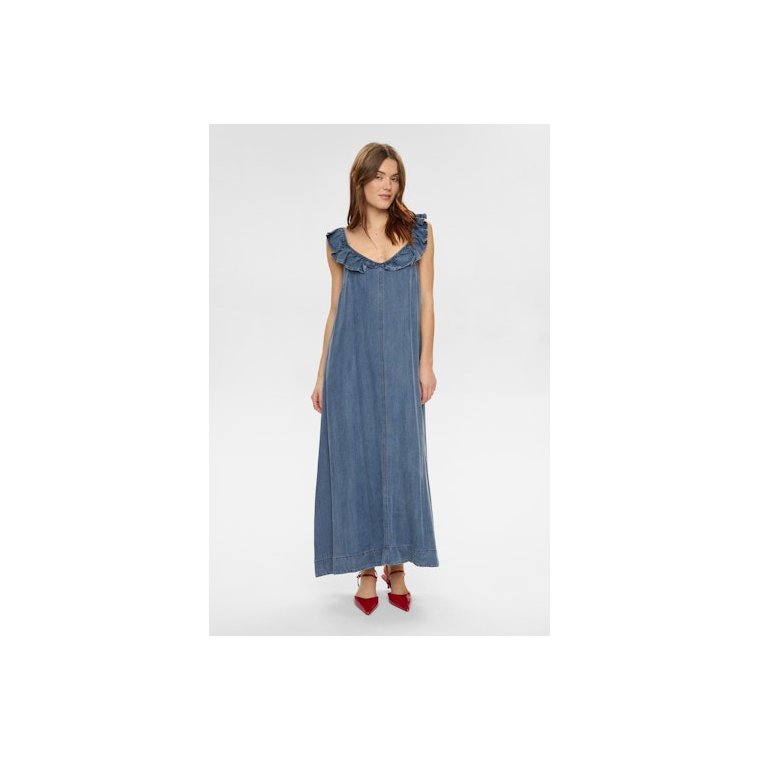 N�mph - NUELIDA DRESS - Snow Washed Denim