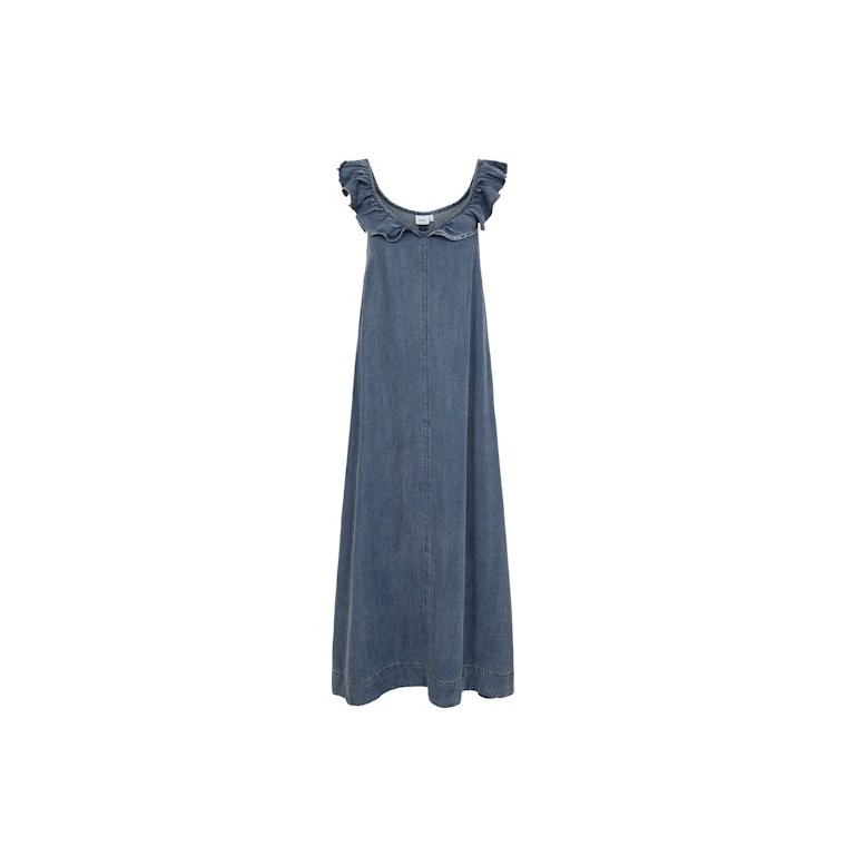 N�mph - NUELIDA DRESS - Snow Washed Denim