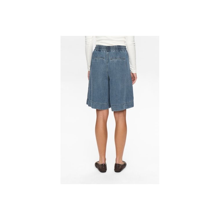 N�MPH - NUELIDA SHORTS - Snow Washed Denim
