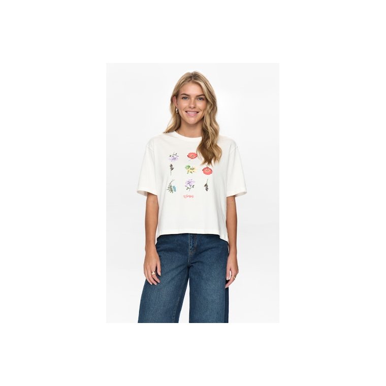 N�mph - NUBELISA BOXY TEE - Cloud Dancer