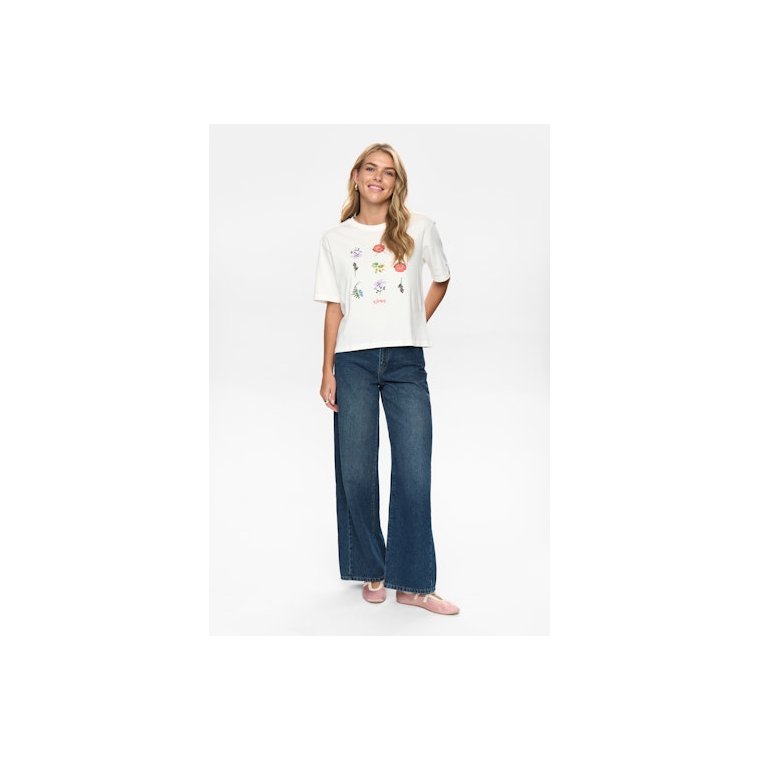 N�mph - NUBELISA BOXY TEE - Cloud Dancer