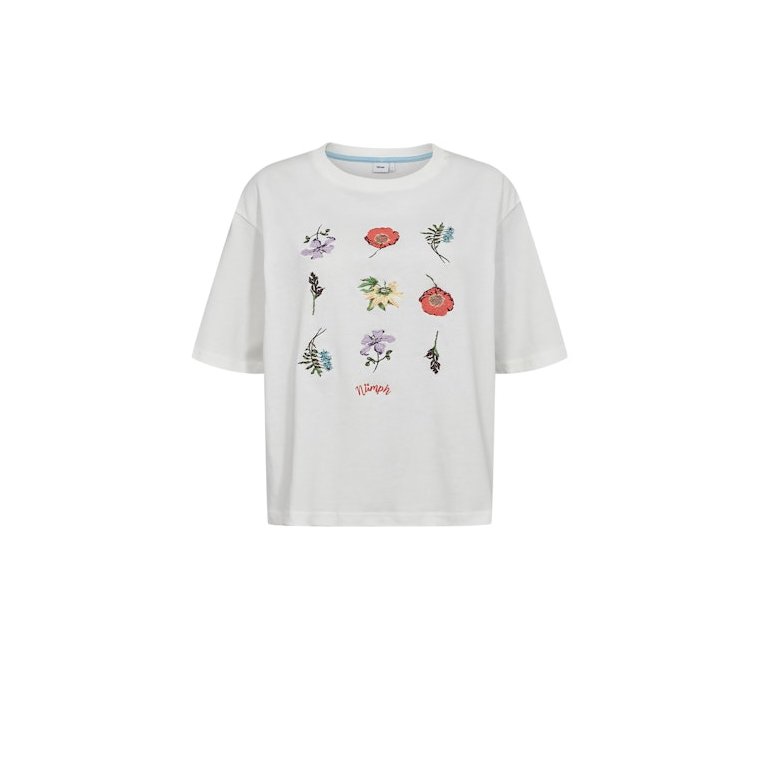 N�mph - NUBELISA BOXY TEE - Cloud Dancer