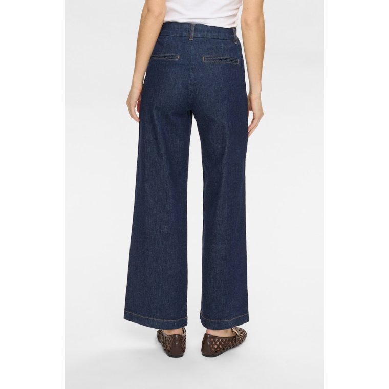 N�MPH - NUAMBER HR WIDE JEANS R3012 - Dark Blue Denim