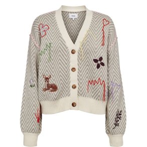 N�MPH - NURAVISSI CARDIGAN - Light grey mel