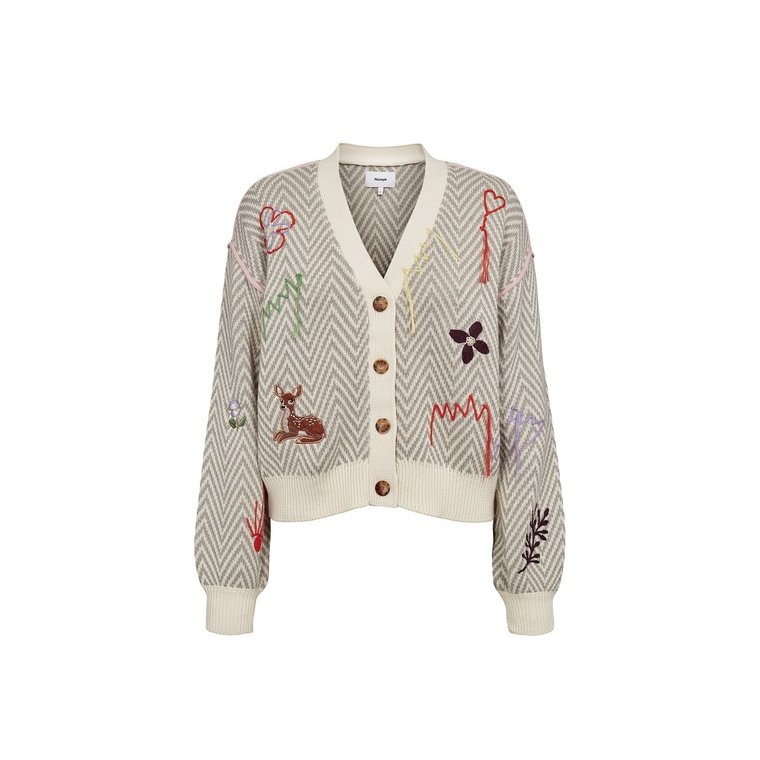 N�MPH - NURAVISSI CARDIGAN - Light grey mel