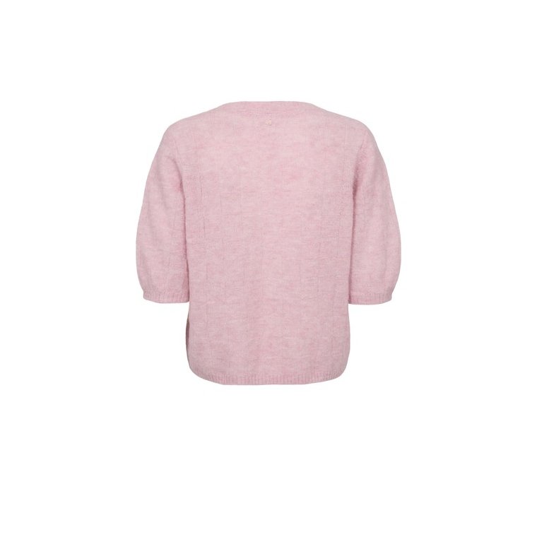 N�MPH - NURIETTE CHECK CARDIGAN - Pink Lady