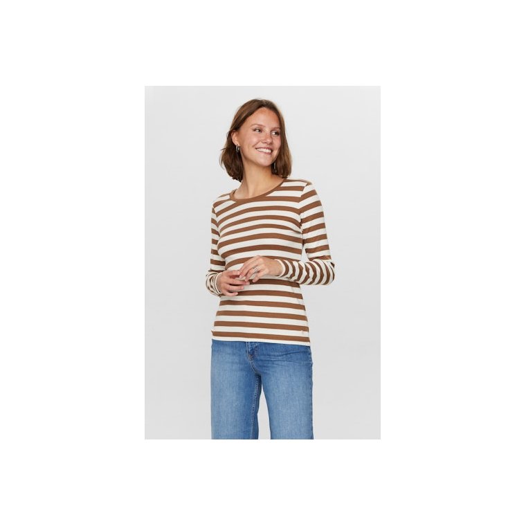 N�MPH - NUMIXIE LS T-SHIRT - GOTS - Kangaroo