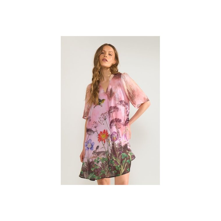 N�MPH - NUFOREST DRESS - Pink Lady