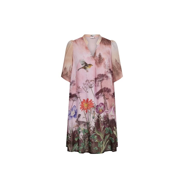 N�MPH - NUFOREST DRESS - Pink Lady