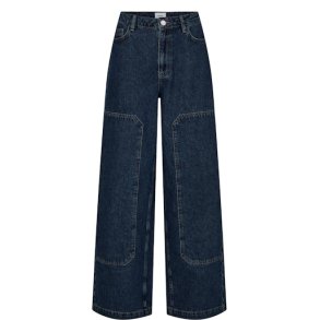 N�MPH - NUTUSCANY MR BAGGY JEANS P3012 - Dark Blue Denim