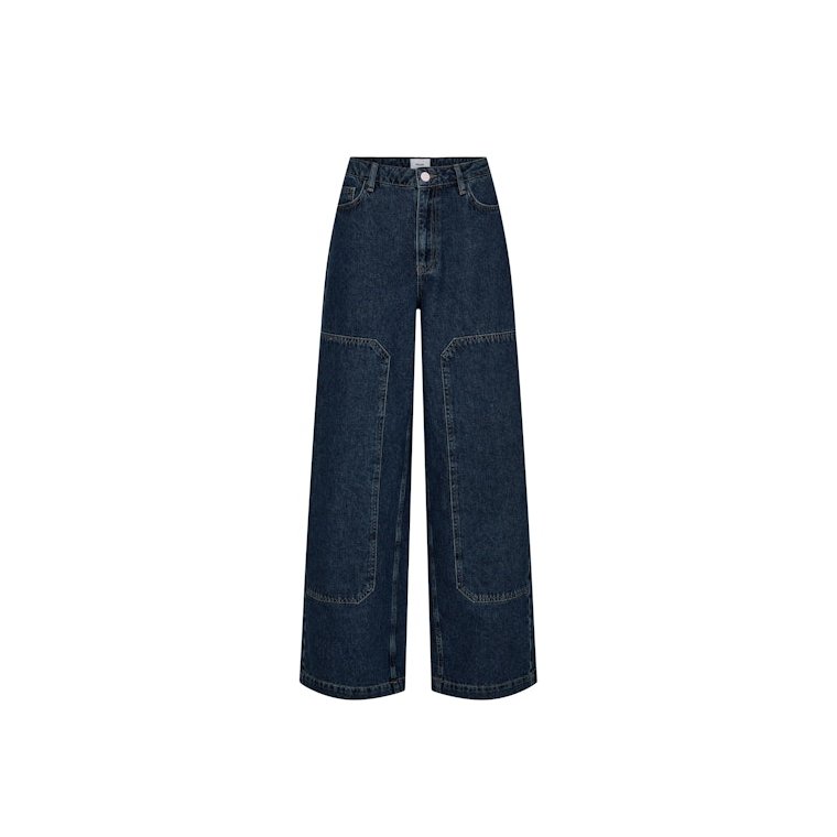 N�MPH - NUTUSCANY MR BAGGY JEANS P3012 - Dark Blue Denim