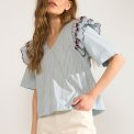 N�MPH - NUDITTY BLOUSE - Floaty Blue