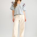 N�MPH - NUDITTY BLOUSE - Floaty Blue