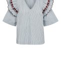N�MPH - NUDITTY BLOUSE - Floaty Blue