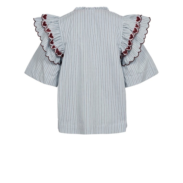 N�MPH - NUDITTY BLOUSE - Floaty Blue
