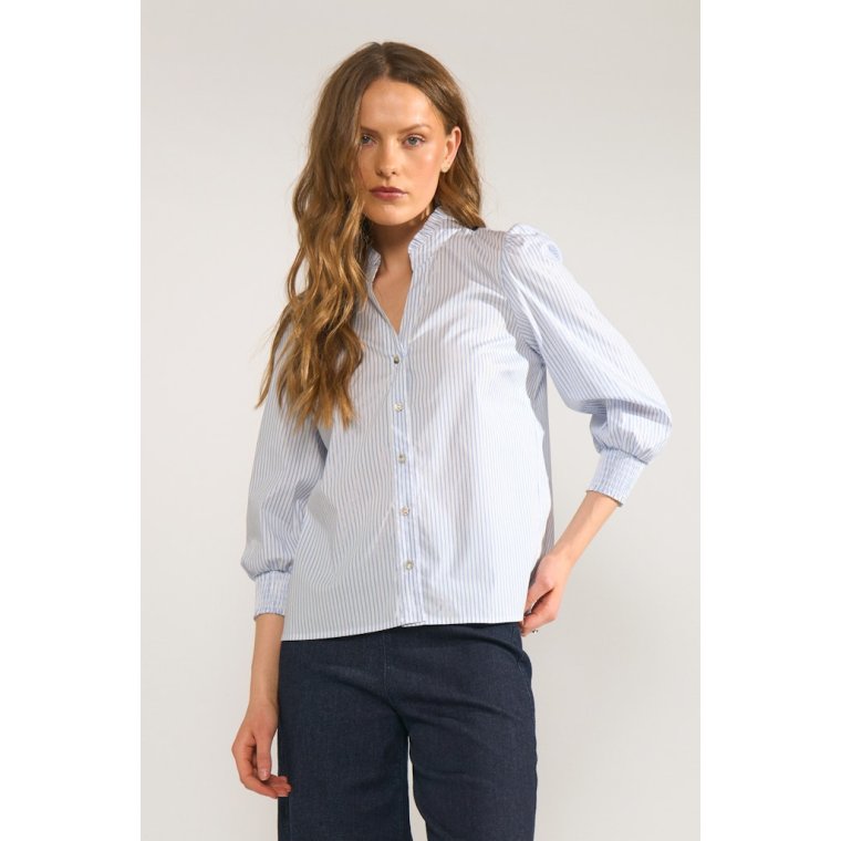 N�MPH - NULILI BLOUSE - Floaty Blue