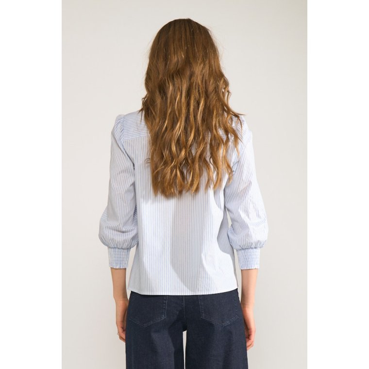 N�MPH - NULILI BLOUSE - Floaty Blue