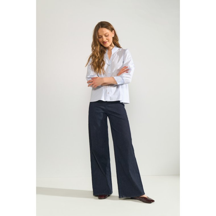 N�MPH - NULILI BLOUSE - Floaty Blue