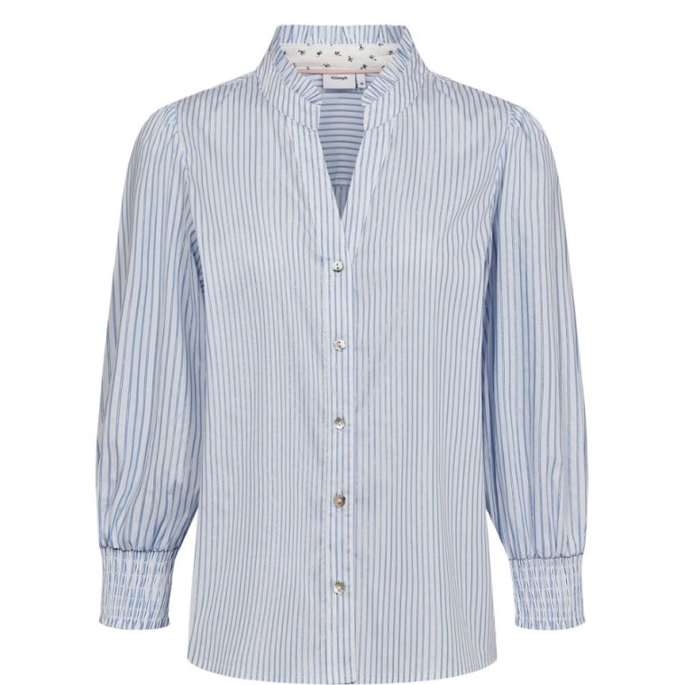 N�MPH - NULILI BLOUSE - Floaty Blue