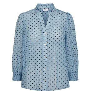 N�MPH - NUJANNET SHIRT - Floaty Blue