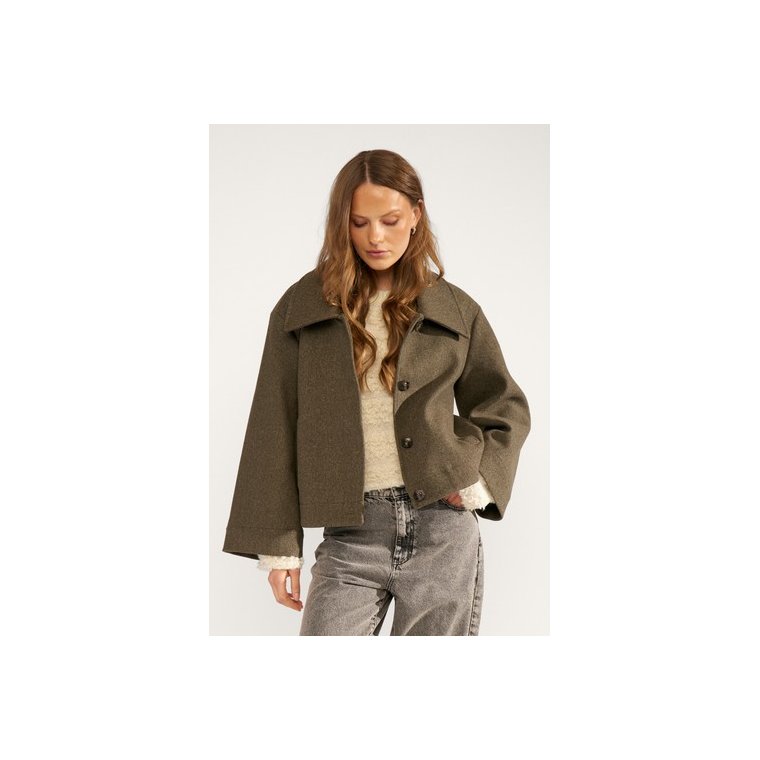 N�MPH - NUKIMMA SHORT JACKET - Forest night