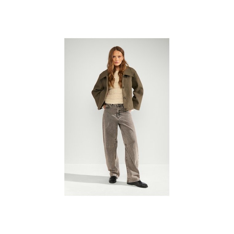 N�MPH - NUKIMMA SHORT JACKET - Forest night
